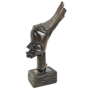 Hand Carved Wooden Tribal Exotic African Sculpture